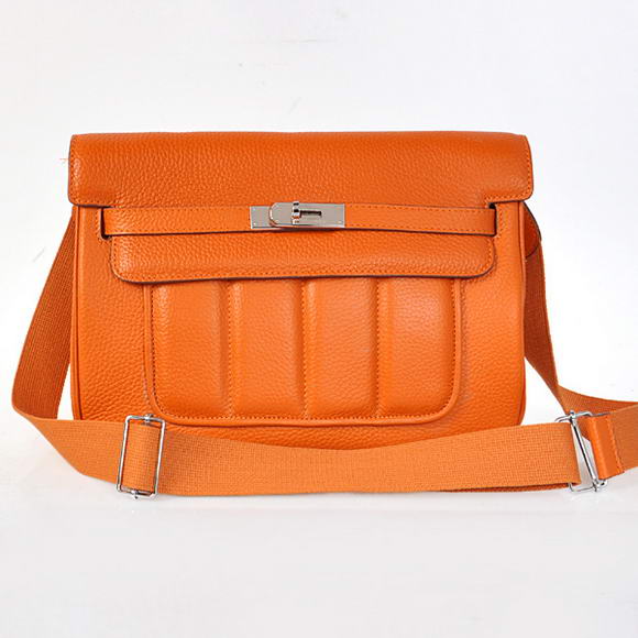 H1268 2012 nuovi Hermes Borse in pelle Clemence Arancione